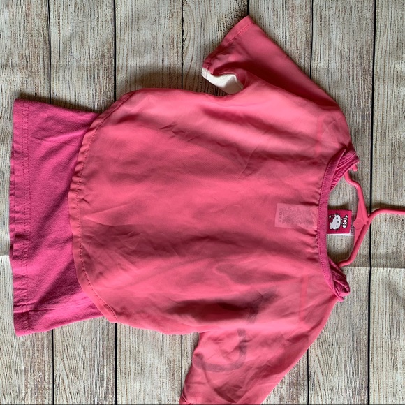 HELLO KITTY | T-shirt Tank Top Pink Combo - Picture 10 of 10